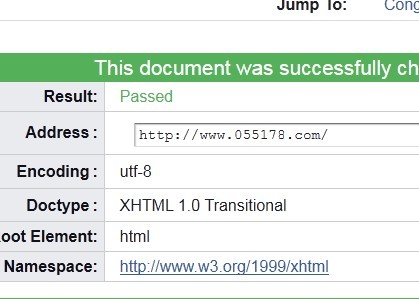 www.xjjhbl.com通過(guò)了w3c驗(yàn)證